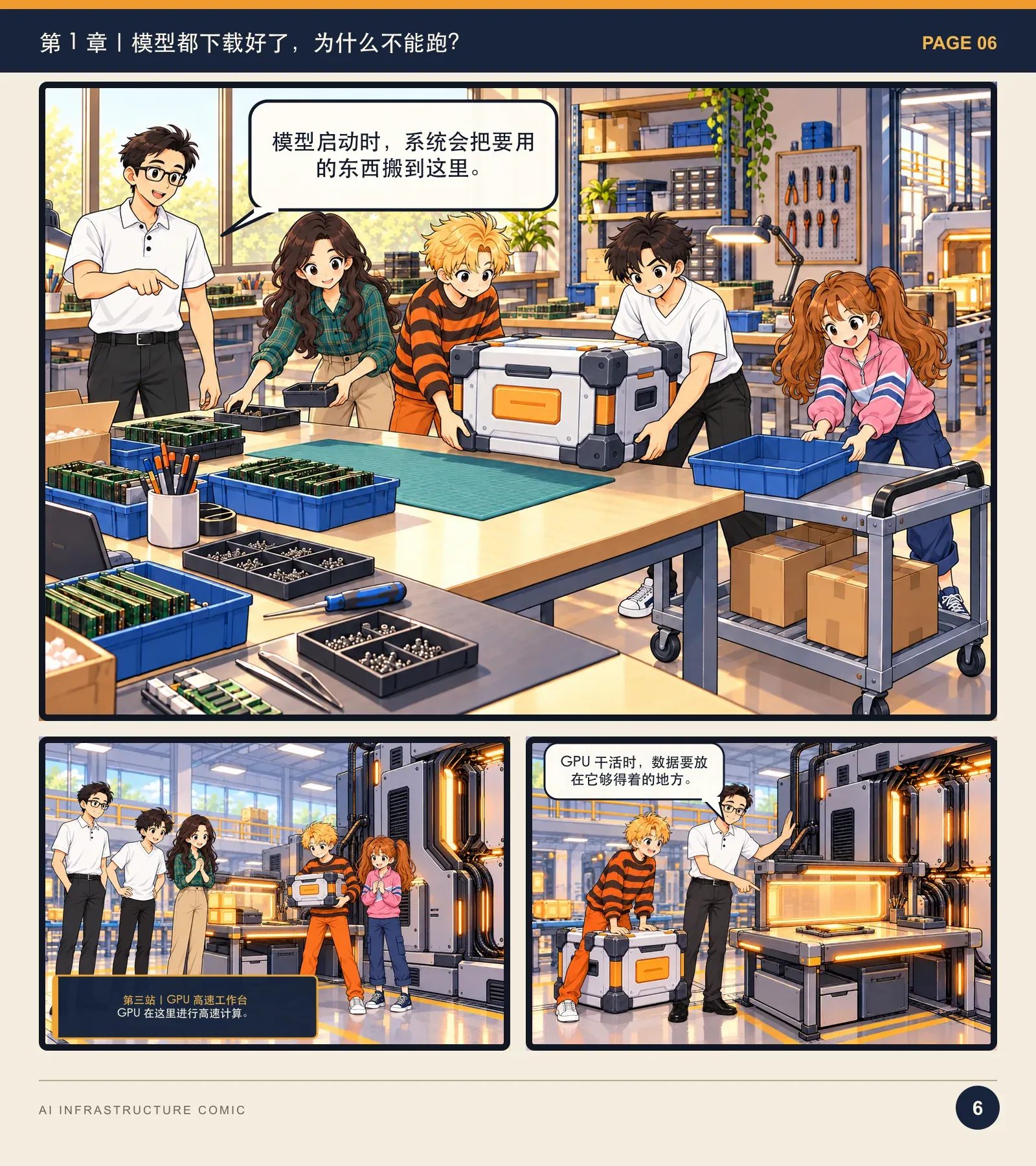 模型为什么跑不起来？——漫画读懂 AI Infra · 第 6 页