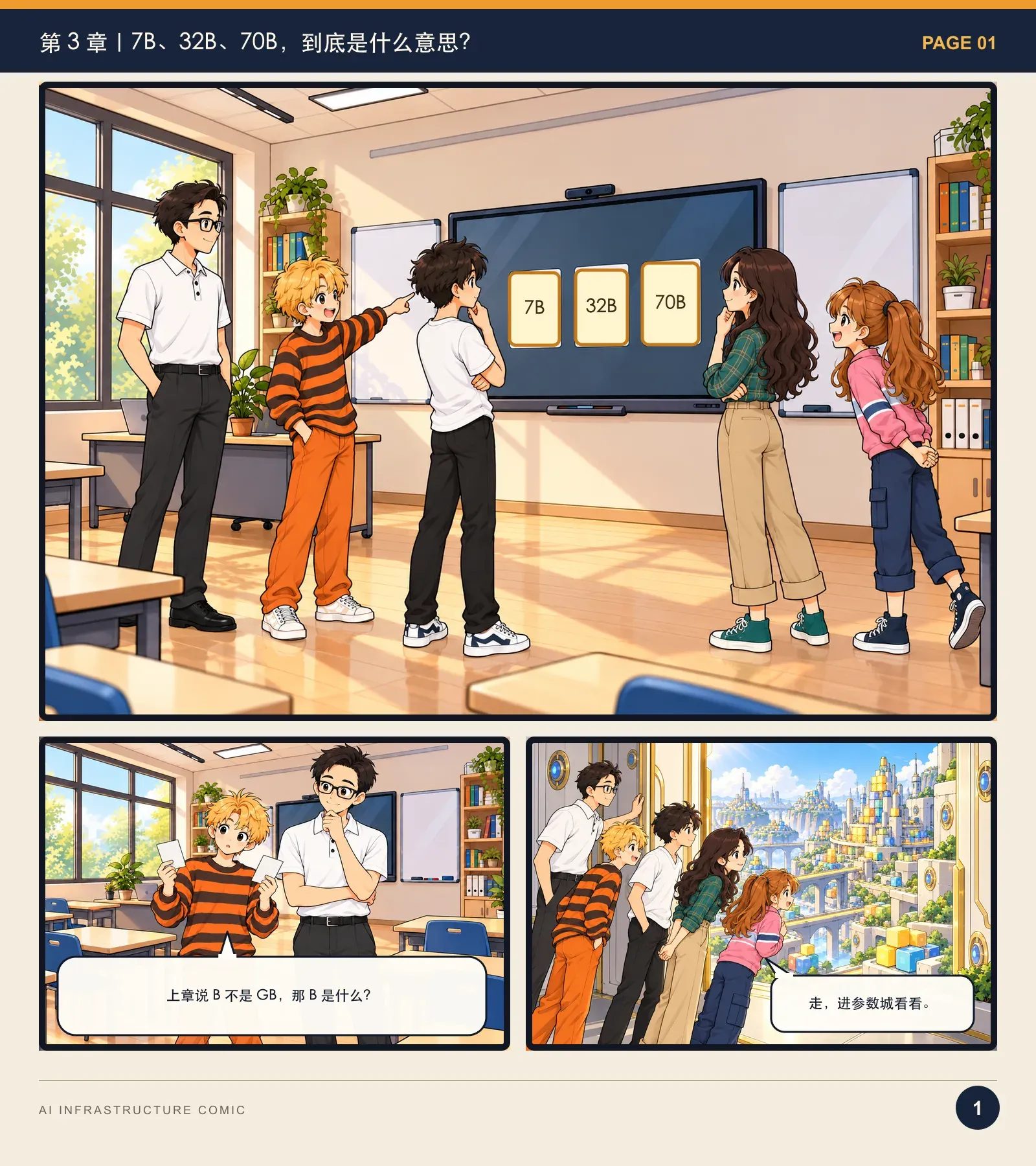 模型为什么跑不起来？——漫画读懂 AI Infra · 第 1 页
